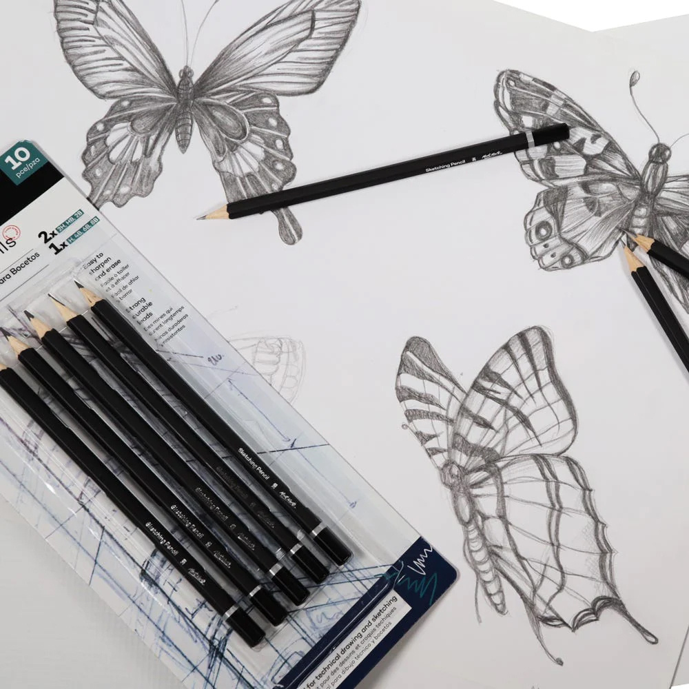 Set of MM Sketching Pencils, 10 pieces