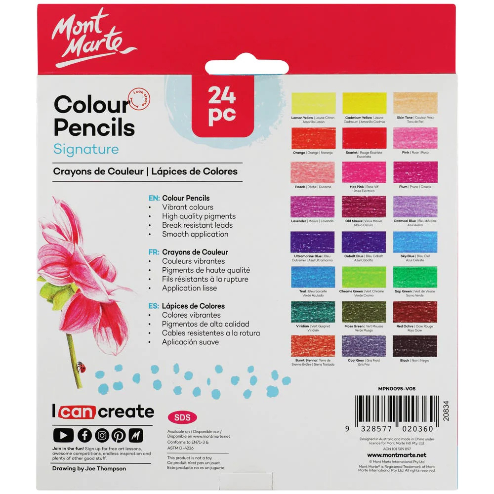 Комплект цветни моливи MM Colour Pencils 24 броя