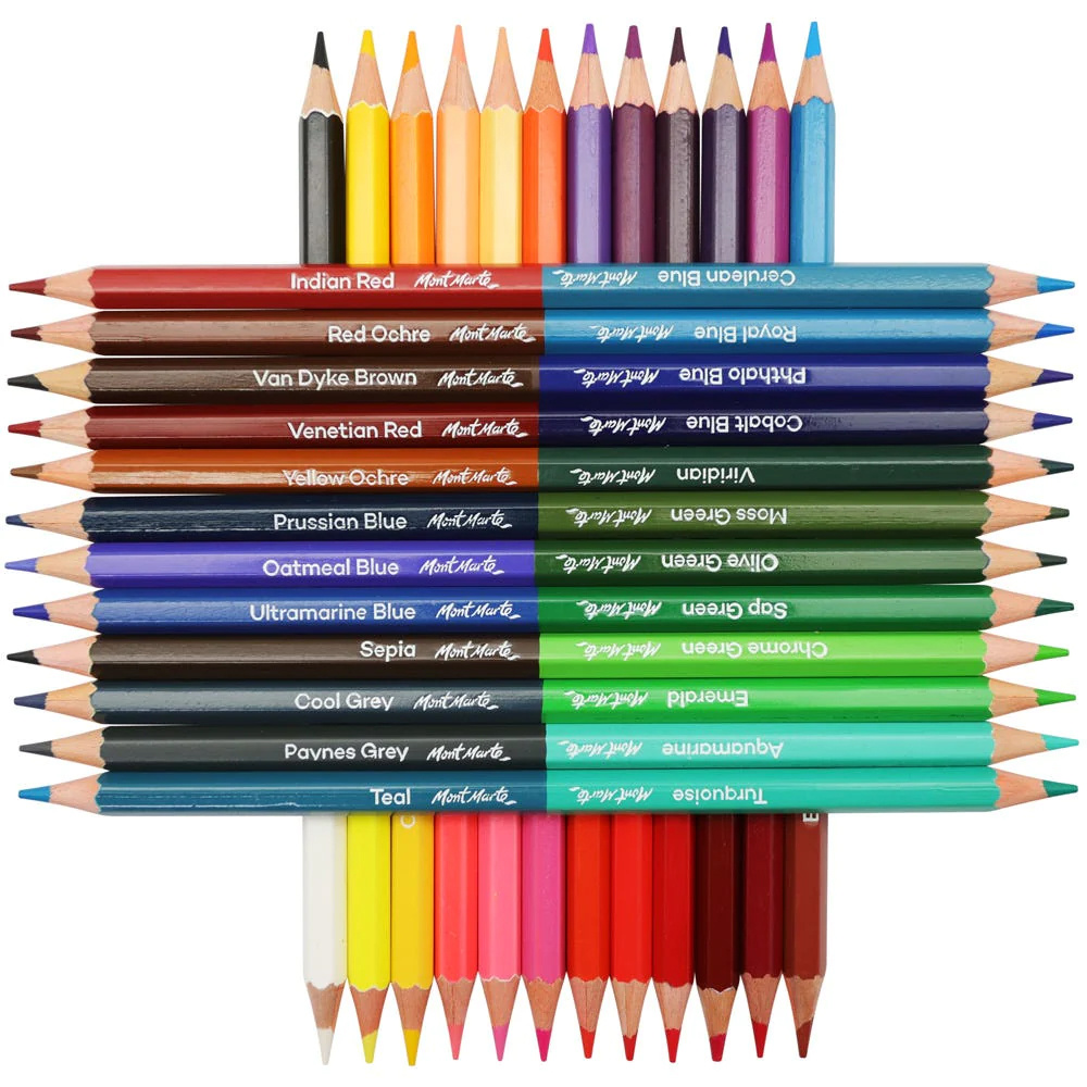 MM Duo Colour Pencils Set, 24 Pieces