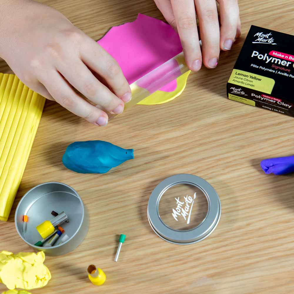 Πολυμερικός πηλός Mont Marte Make n Bake Polymer Clay400 γραμμάρια λεβάντα