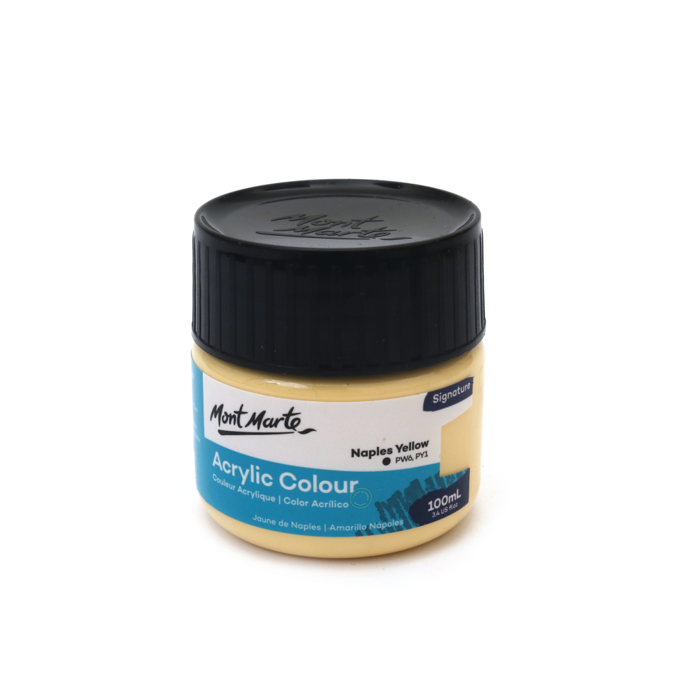 Ακρυλικό χρώμα Mont Marte Acrylic Colour Paint 100 ml - Naples Yellow Κίτρινο