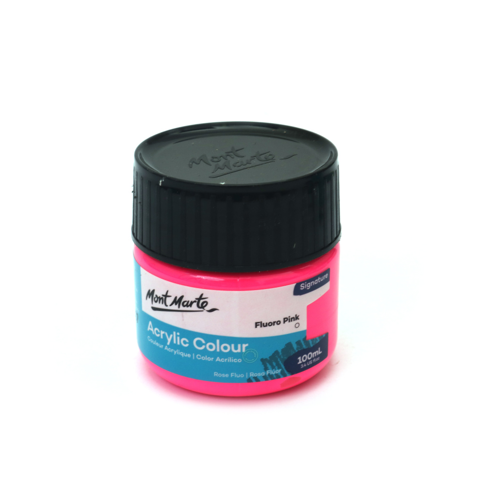 Ακρυλικό χρώμα Mont Marte Acrylic Colour Paint 100 ml - Fluoro Pink ροζ