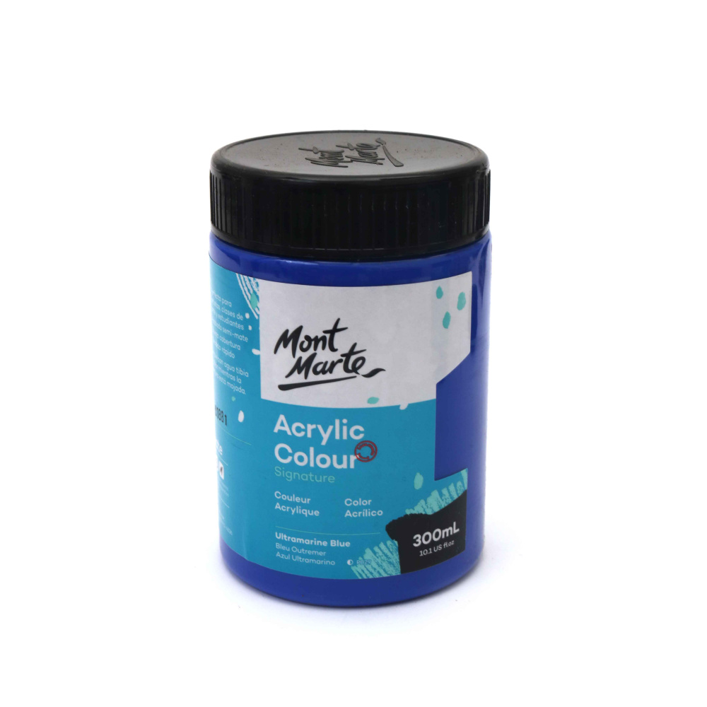 Ακρυλικό χρώμα Mont Marte Acrylic Color Paint 300 ml - Ultramarine Blue μπλε