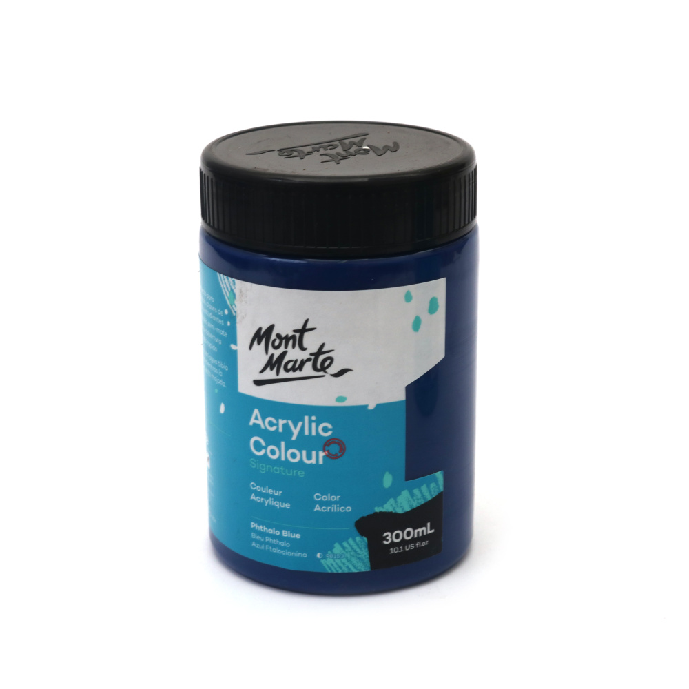 Ακρυλικό χρώμα Mont Marte Acrylic Color Paint 300 ml - Phthalo Blue σκούρο μπλε