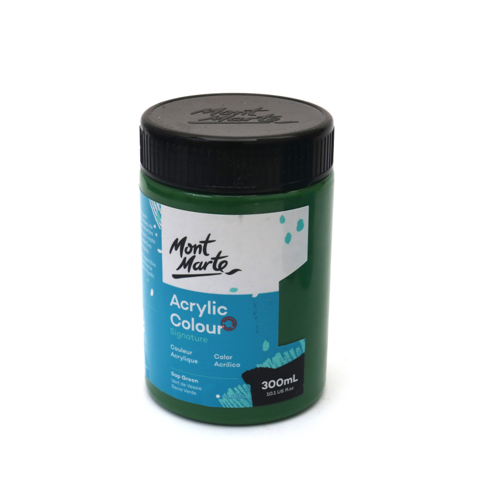 Vopsea acrilică Mont Marte Acrylic Colour Paint 300 ml - Verde Sevă