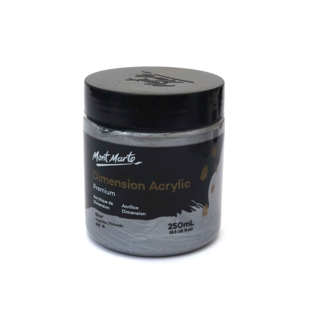 Ακρυλικό χρώμα Mont Marte Dimension Acrylic 250 ml - Ασημί
