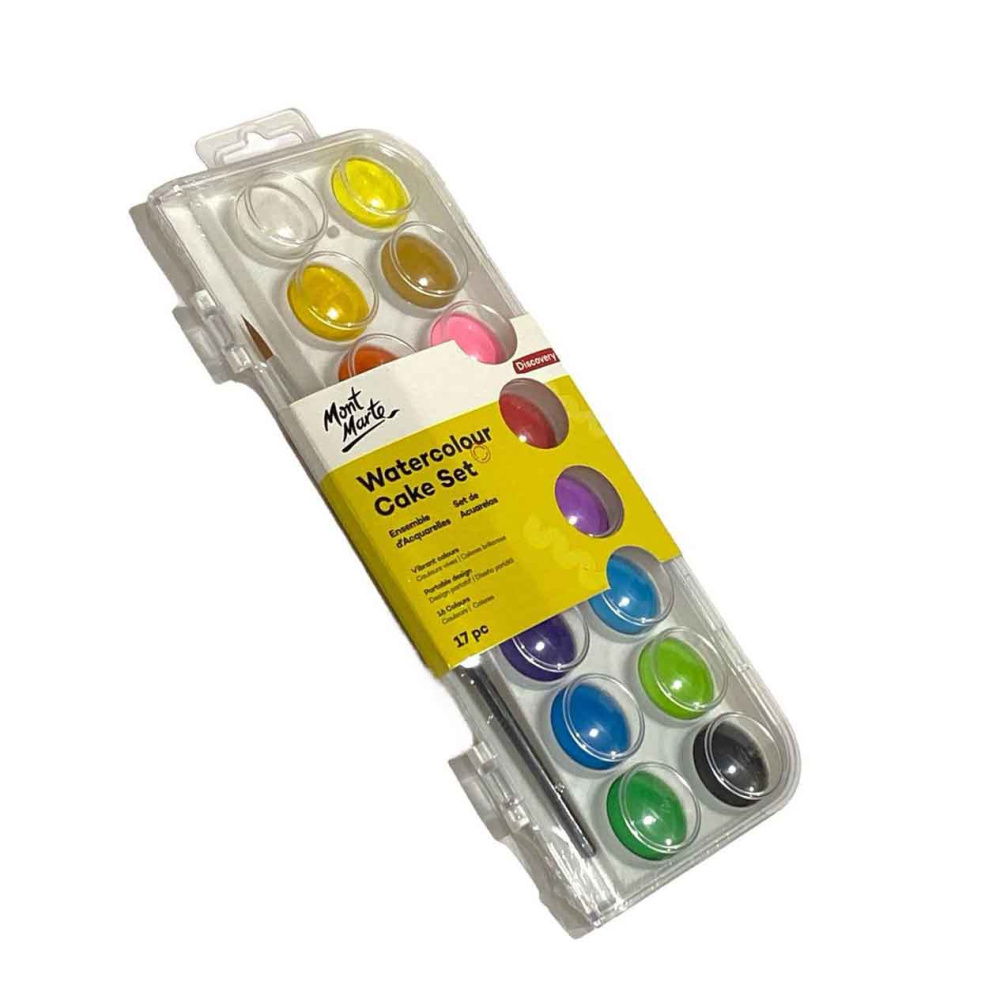 Σετ νερομπογιές Mont Marte Watercolour Cake Set 17 τεμάχια