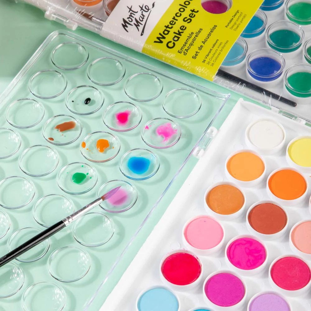 Σετ νερομπογιές Mont Marte Watercolour Cake Set 17 τεμάχια