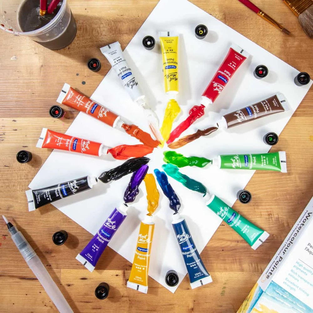 Σετ νερομπογιές Mont Marte Watercolour Paint Set 12 χρώματα x 36 ml
