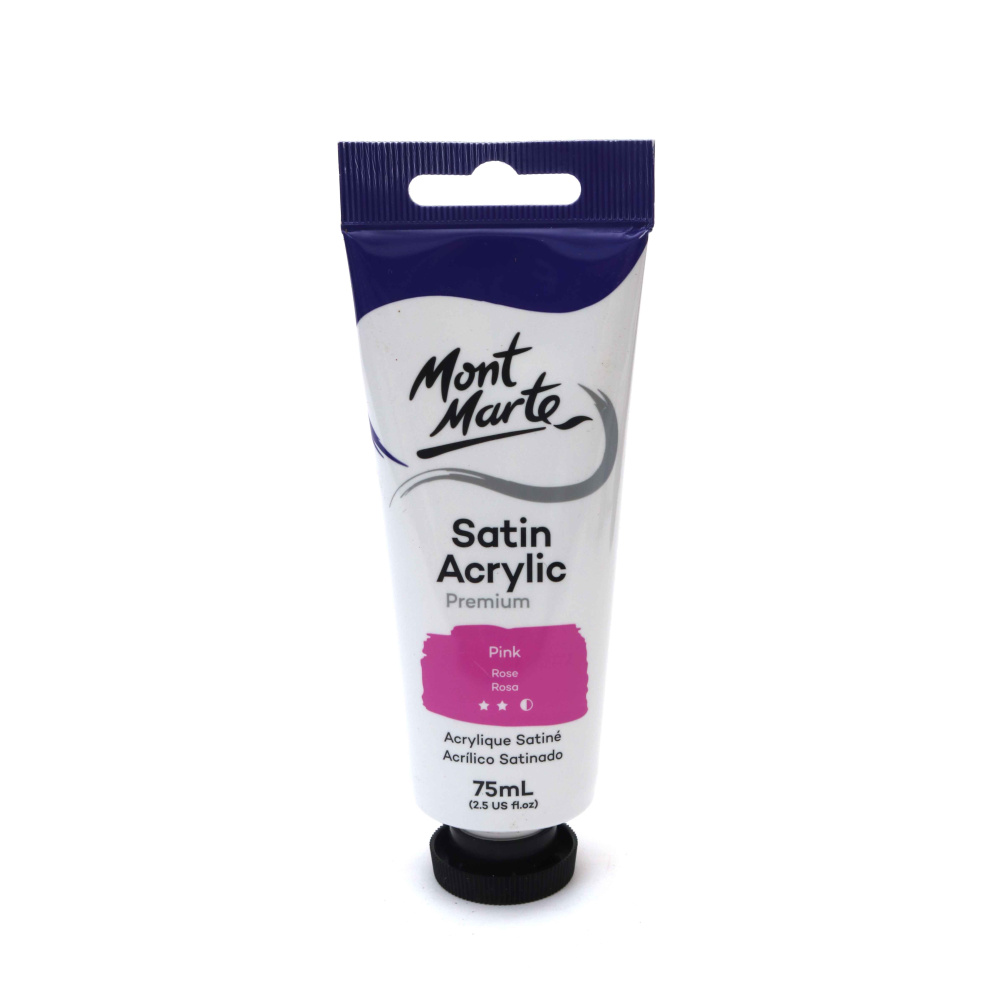 Ακρυλικό σατινέ χρώμα Mont Marte Satin Acrylic 75ml - Ροζ