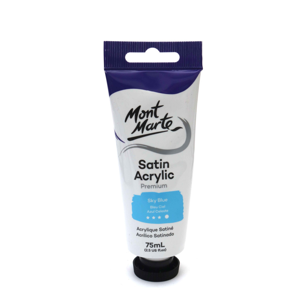Ακρυλικό σατινέ χρώμα Mont Marte Satin Acrylic 75ml - Sky Blue