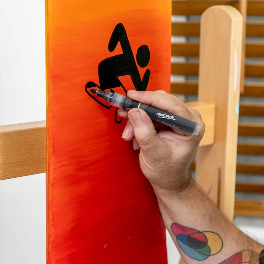 Skateboard Deck Mont Marte 20.5x80x1 cm – Durable Wooden Board for Custom Design & Street Riding