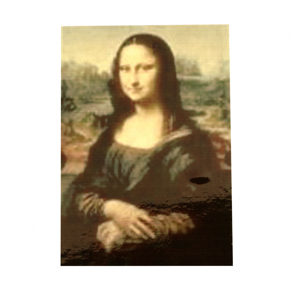 Diamond Painting 40x50 cm, Mosaic Craft Art, Round Crystals, Full Drill with a Frame - Mona Lisa YSG1888