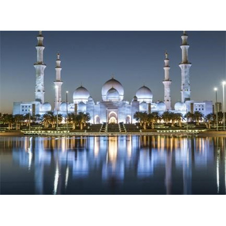 Diamond Art Kit / 30x40 cm / Round Crystals / Full Drill with Frame - Sheikh Zayed Mosque,  YSG7048