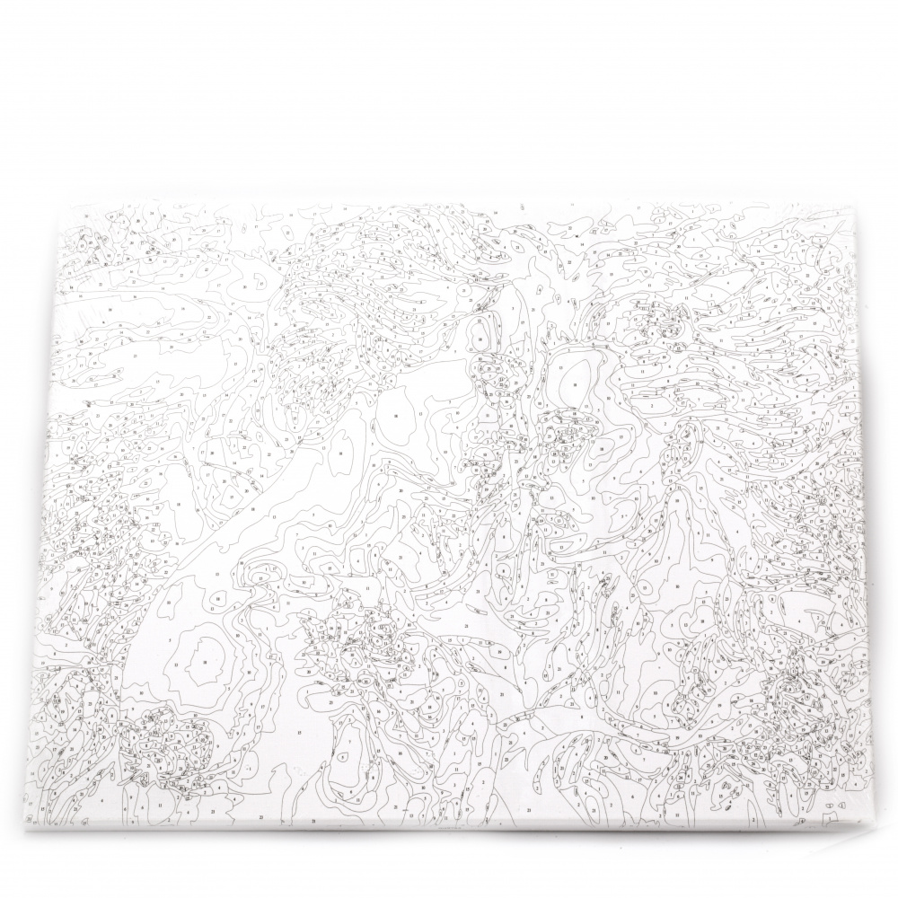 Set  desen tablou cu numere 40x50 cm - Pasiunea angelica Ms9785