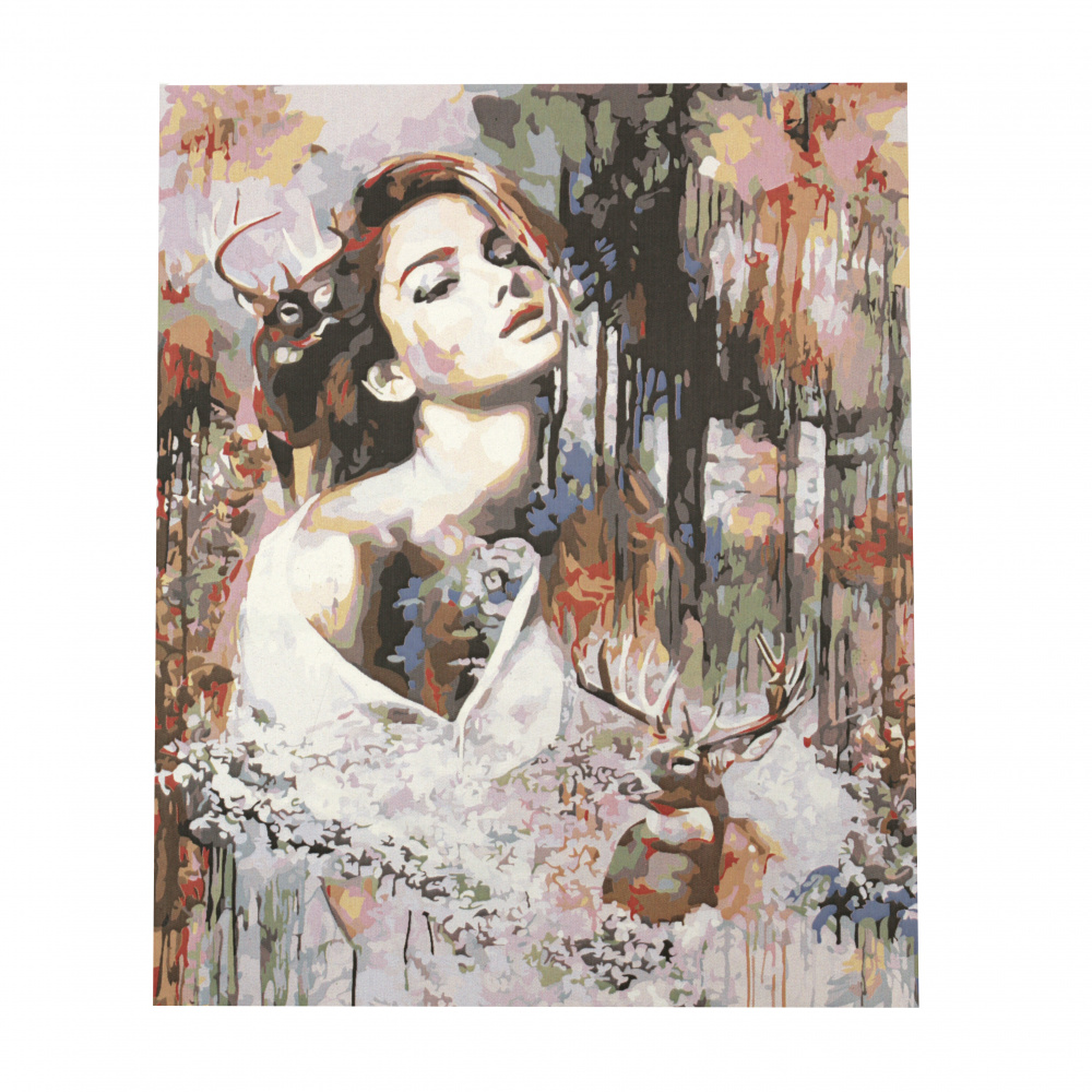 Σετ ζωγραφικής με νούμερα 30x40 cm - Γυναικεία ματαιοδοξία MS7484