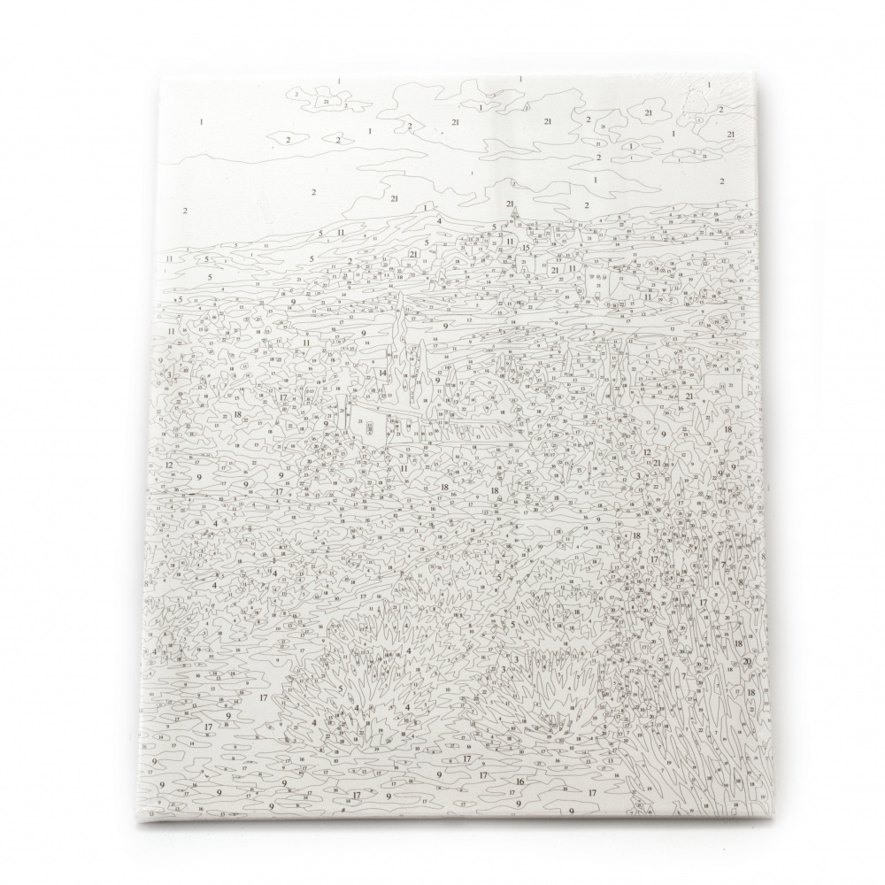 Σετ ζωγραφικής με αριθμούς 40x50 cm - Λεβάντες MS9289