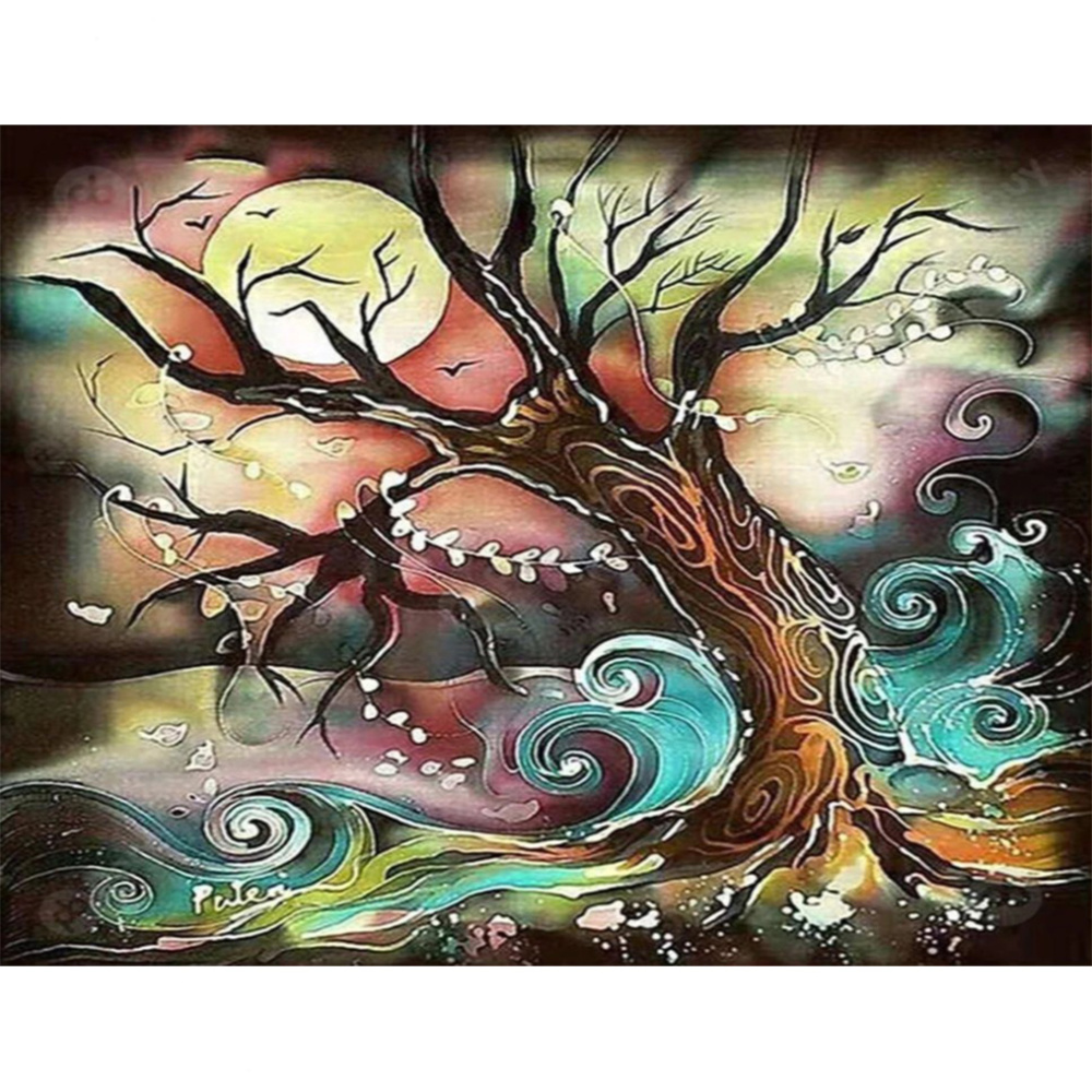 Paint by Numbers Kit, Home Decoration / 30x40 cm - Night Waves, BFB0630