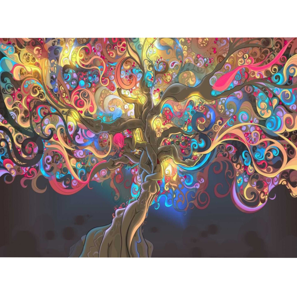 Paint by Number Kit / 40x50 cm - Glowing Tree, BFB0772