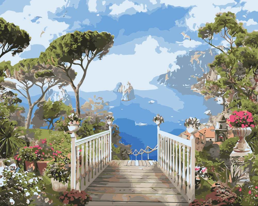 Paint By Number Kit, 40x50 cm - Path to the sea, BFB0999