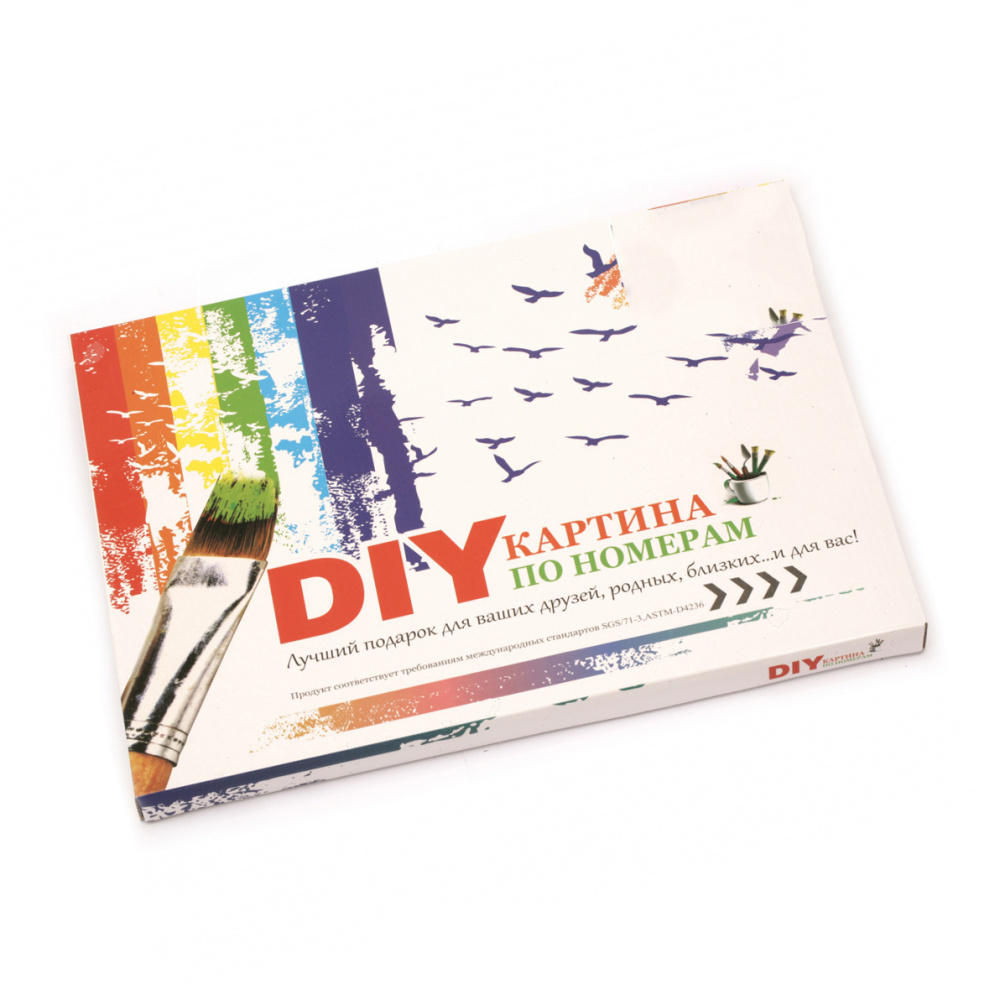 Paint By Numbers Kit Ship by the coast, Size: 30x40 cm, DIY Acrylic  Painting Set for Beginners, for Adults and Teenagers / BFB0829