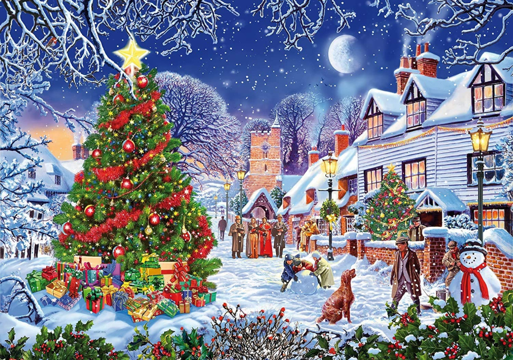 Paint by Numbers Kit 40x50 cm - Snowy Christmas BFB0412