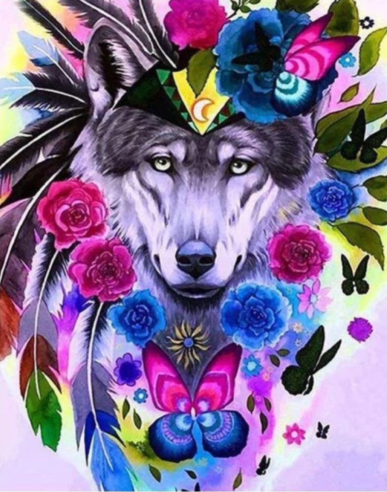 Paint by Numbers Kit 40x50 cm - Soul of the Wolf BFB0499