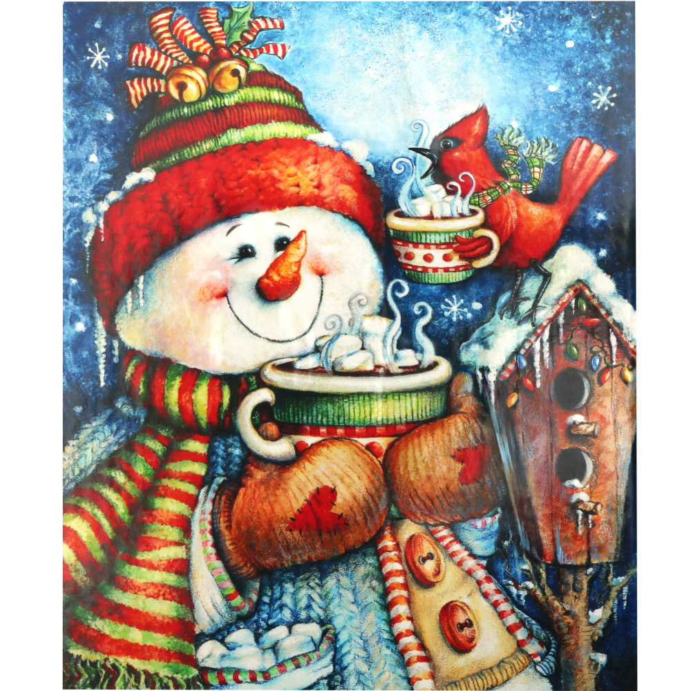 Paint by Number Kit 40x50 cm - Snowman 513701