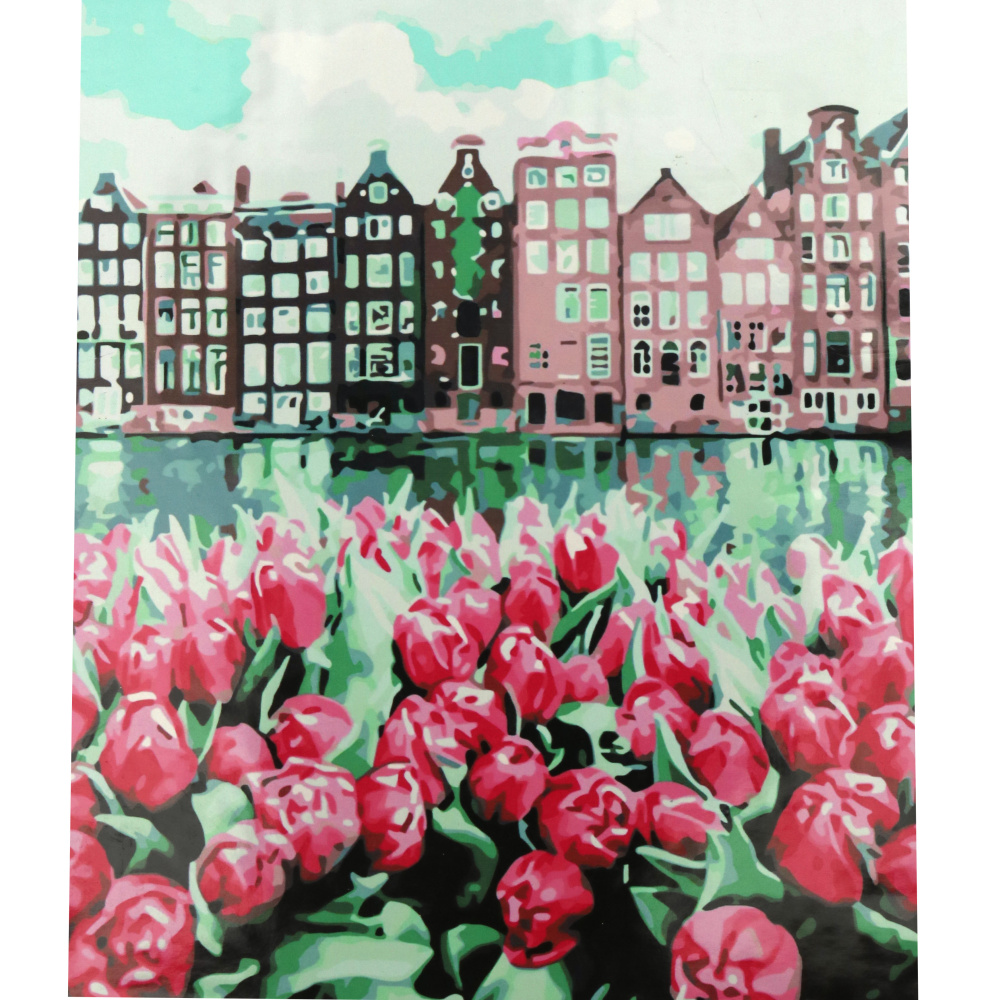 Kit vopsea dupa numere 40x50 cm - lalele olandeze RA5445