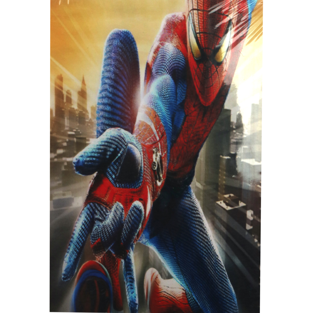 Tapiserie cu diamante 20x30cm cu diamante rotunde cu cadru - Spiderman GLB30363