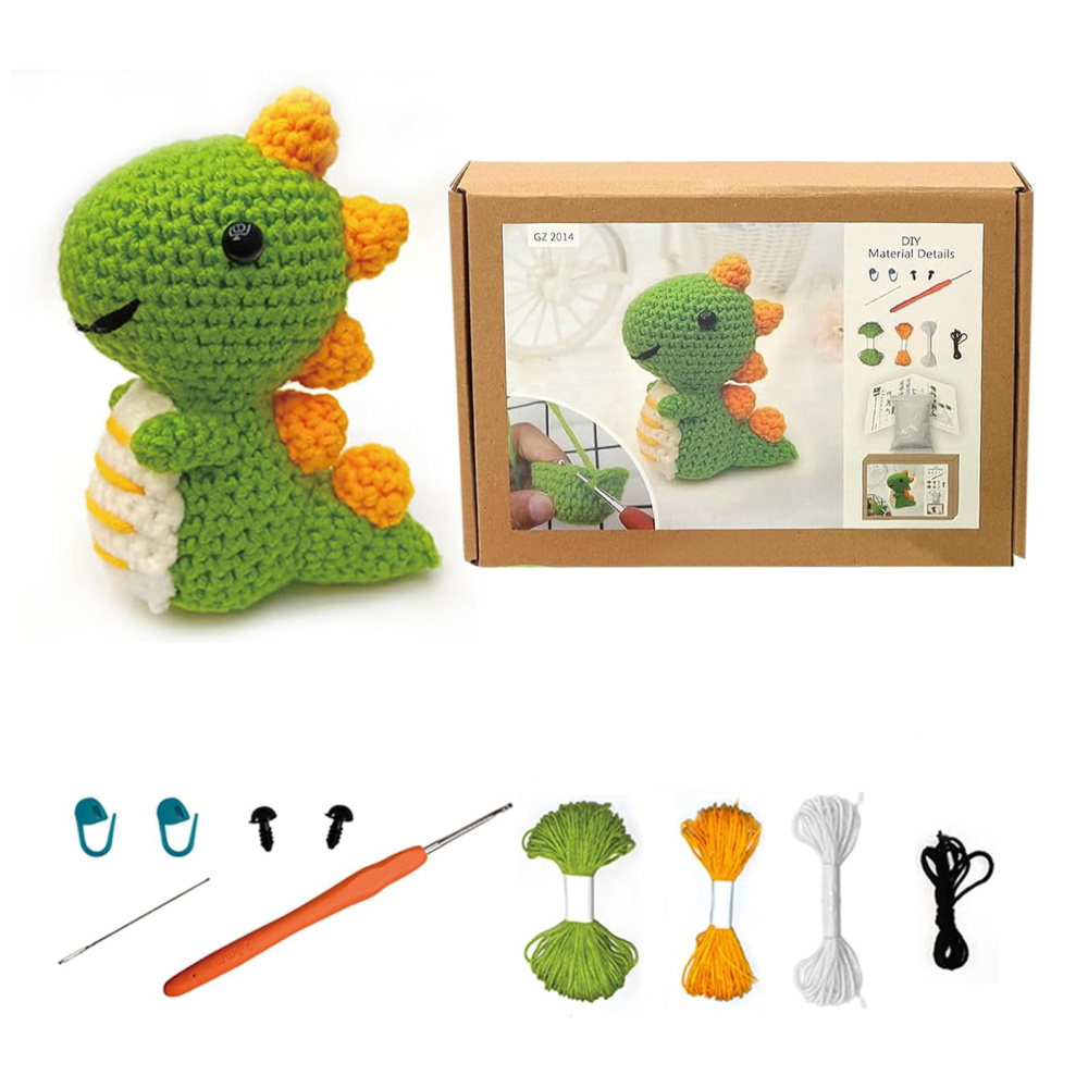 AMIGURUMI Creative Crochet Kit - Dinosaur