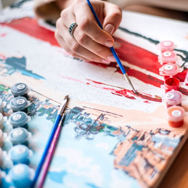 Комплект рисуване по номера 30x40 см - Златна симфония - KTL074