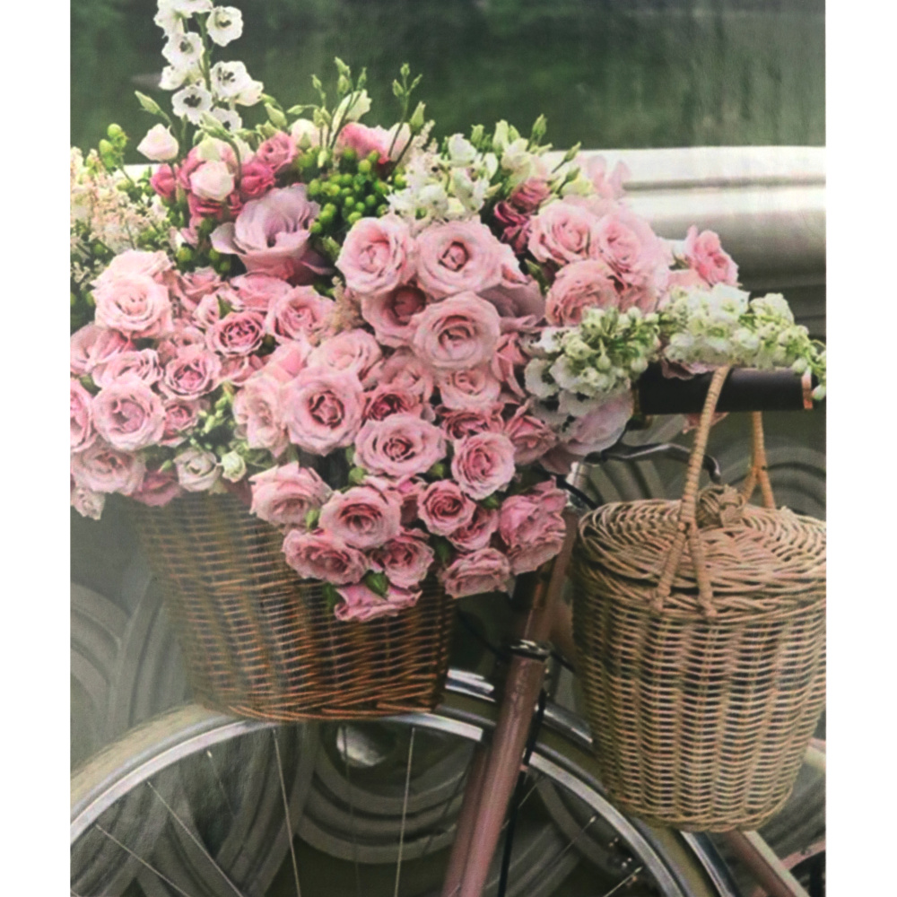 Комплект рисуване по номера 40x50 см -Пътешествие с аромат на рози RA5505