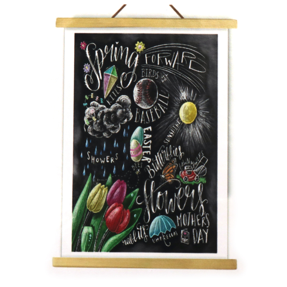 Pictură cu diamante Frumoasa Primăvară 40x50 cm cu diamante rotunde – acoperire completă (Full Drill), cu ramă parțială – perfectă pentru artă sezonieră și decor proaspăt pentru casă JSFH79583