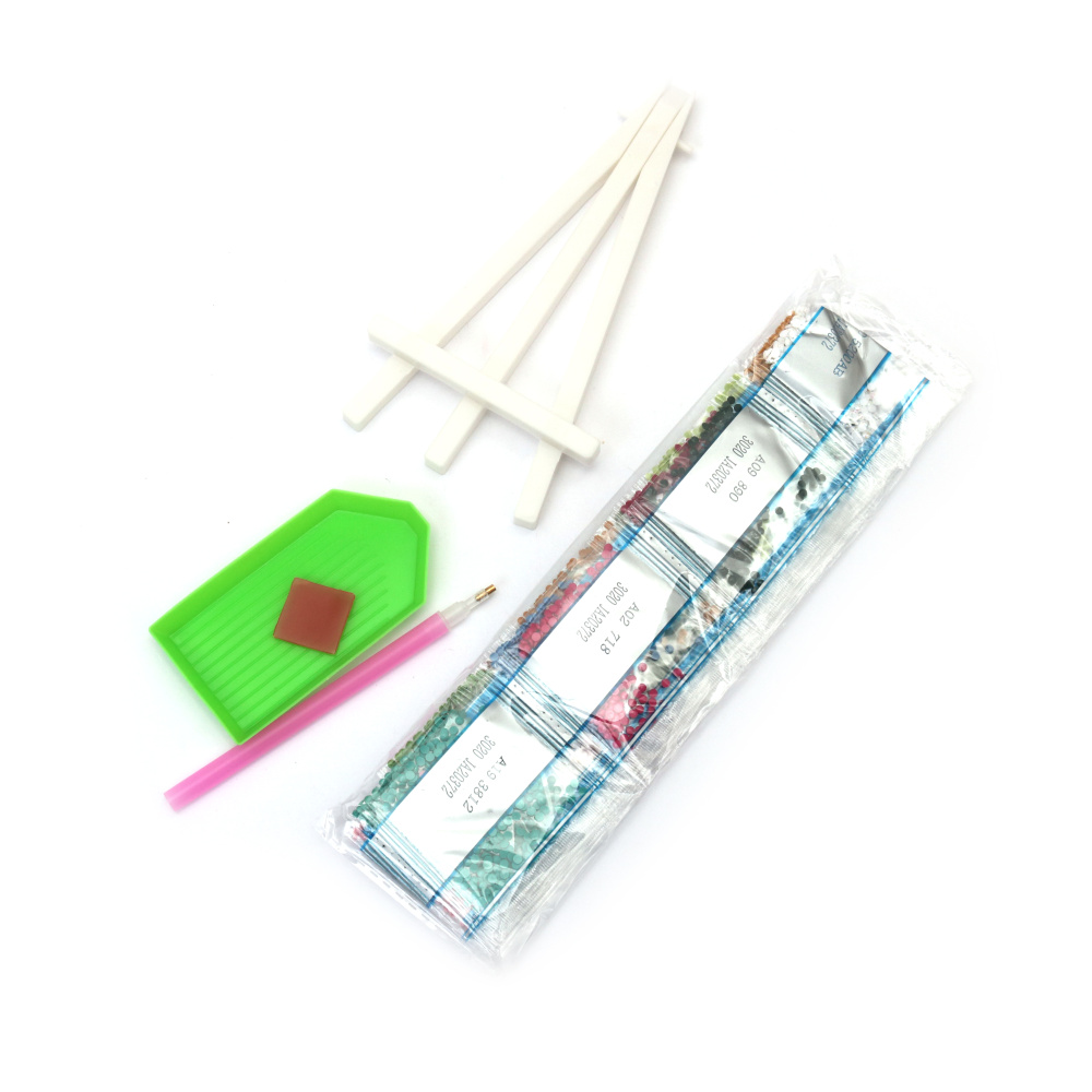 Kit pictură cu diamante Flori de floarea-soarelui strălucitoare 21x25 cm, diamante rotunde – acoperire parțială, cu șevalet inclus – ideal pentru artă inspirată de natură și decor vesel pentru casă JA20423