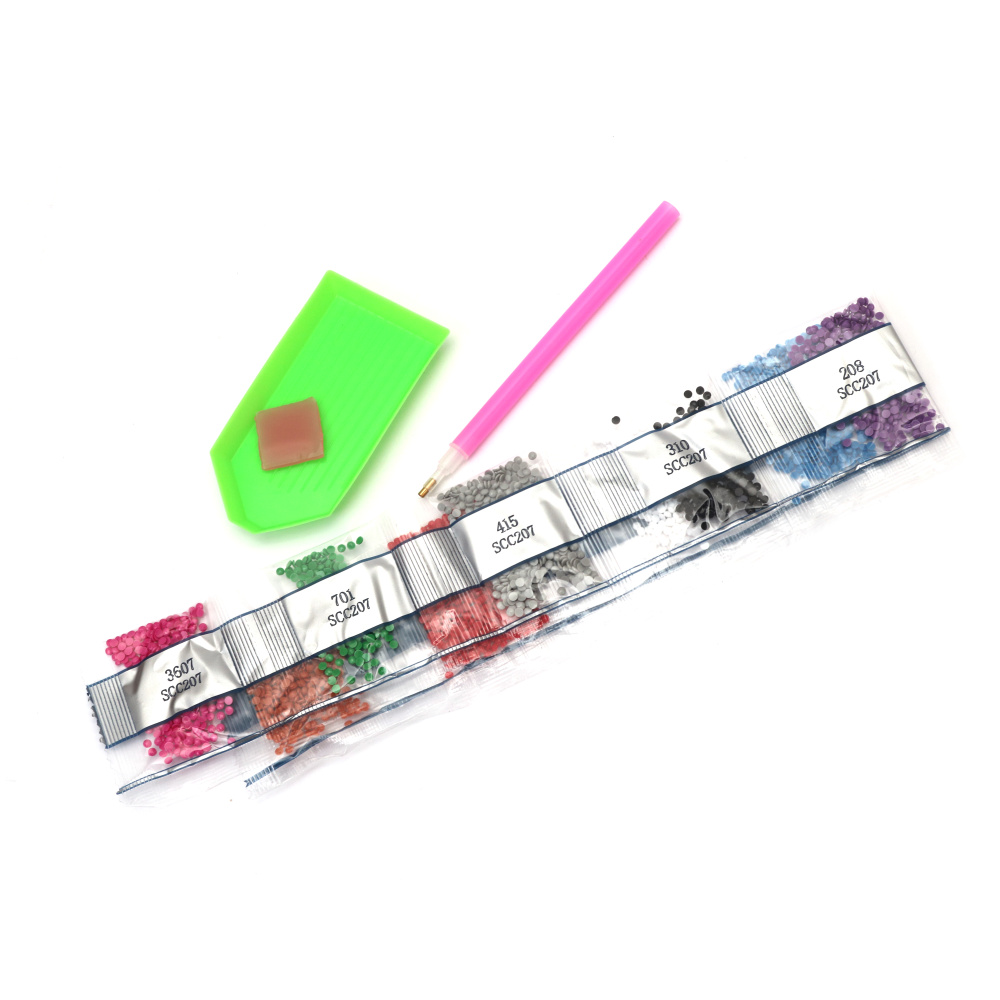 Set de Autocolante pentru Pictură cu Diamante Papagali și Tucani – Ideal pentru Copii, Artă Tropicală, Hobby Creativ DIY SCC205