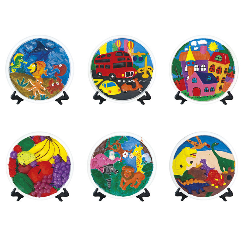 Комплект гипсова отливка  за оцветяване -динозаври 8851