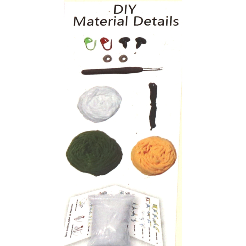 Kit drăguț de croșetat Amigurumi „Dinozaur”, 50×50×50 mm, GZ6014 – Perfect pentru proiecte DIY distractive de croșetat, cadouri și iubitorii de meșteșuguri creative