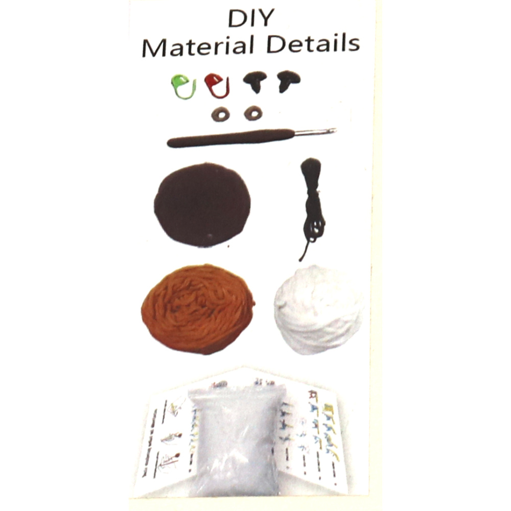 Kit de croșetat Amigurumi fermecător „Vulpe”, 50×50×50 mm, GZ6065 – Un proiect de croșetat distractiv și creativ, perfect pentru cadouri lucrate manual și decor confortabil