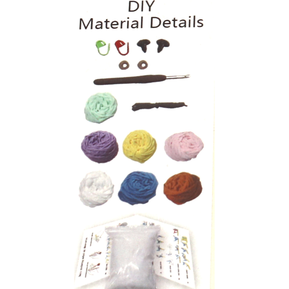 Kit jucăuș de croșetat Amigurumi „Balenă colorată”, 50×50×50 mm, GZ6500 – Un proiect distractiv și creativ pentru iubitorii de croșetat, ideal pentru cadouri lucrate manual și decor cu tematică oceanică