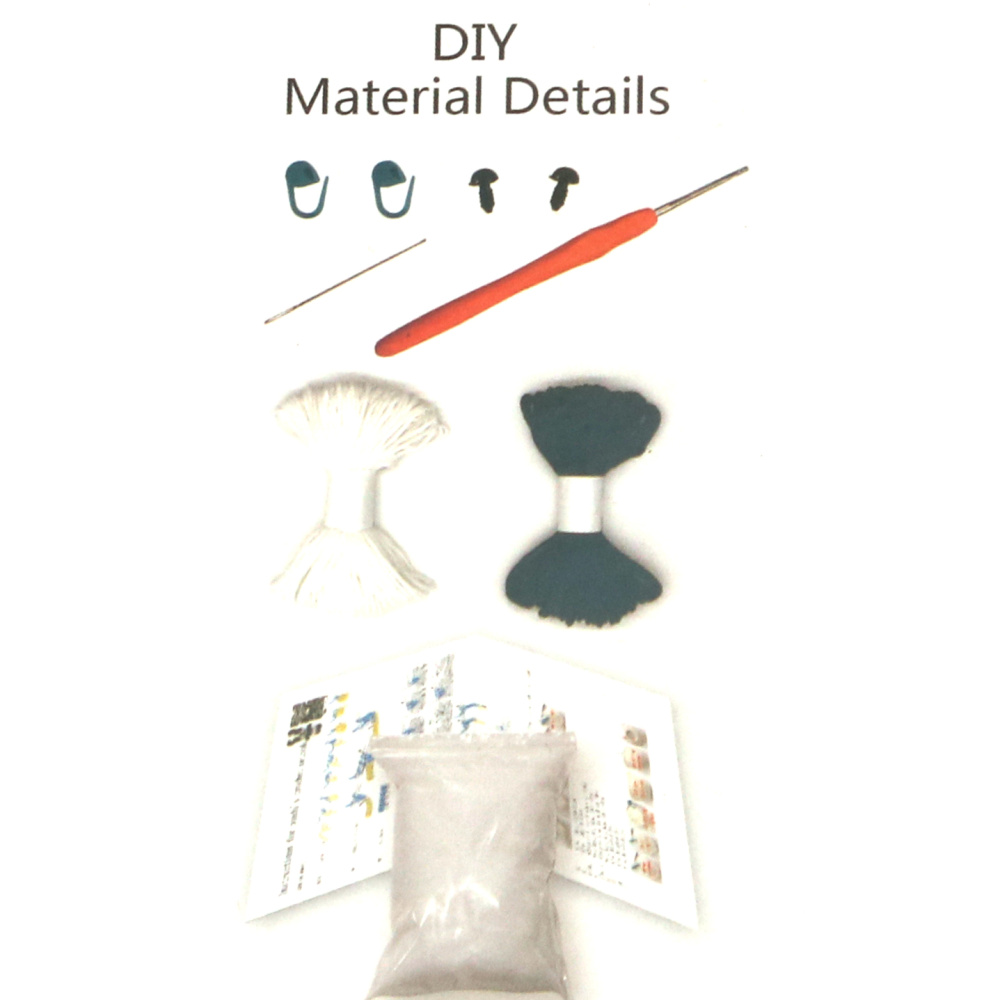 Kit de croșetat AMIGURUMI creativ 60x45x50 mm - koala GZ2017