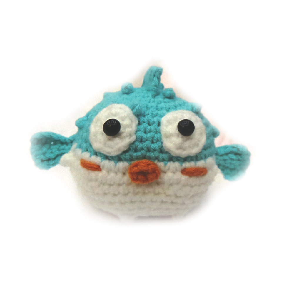 Kit de croșetat Amigurumi „Pește balon”, 60×45×50 mm, GZ2052 – Un proiect de croșetat distractiv și creativ, perfect pentru cadouri lucrate manual și decor cu tematică oceanică