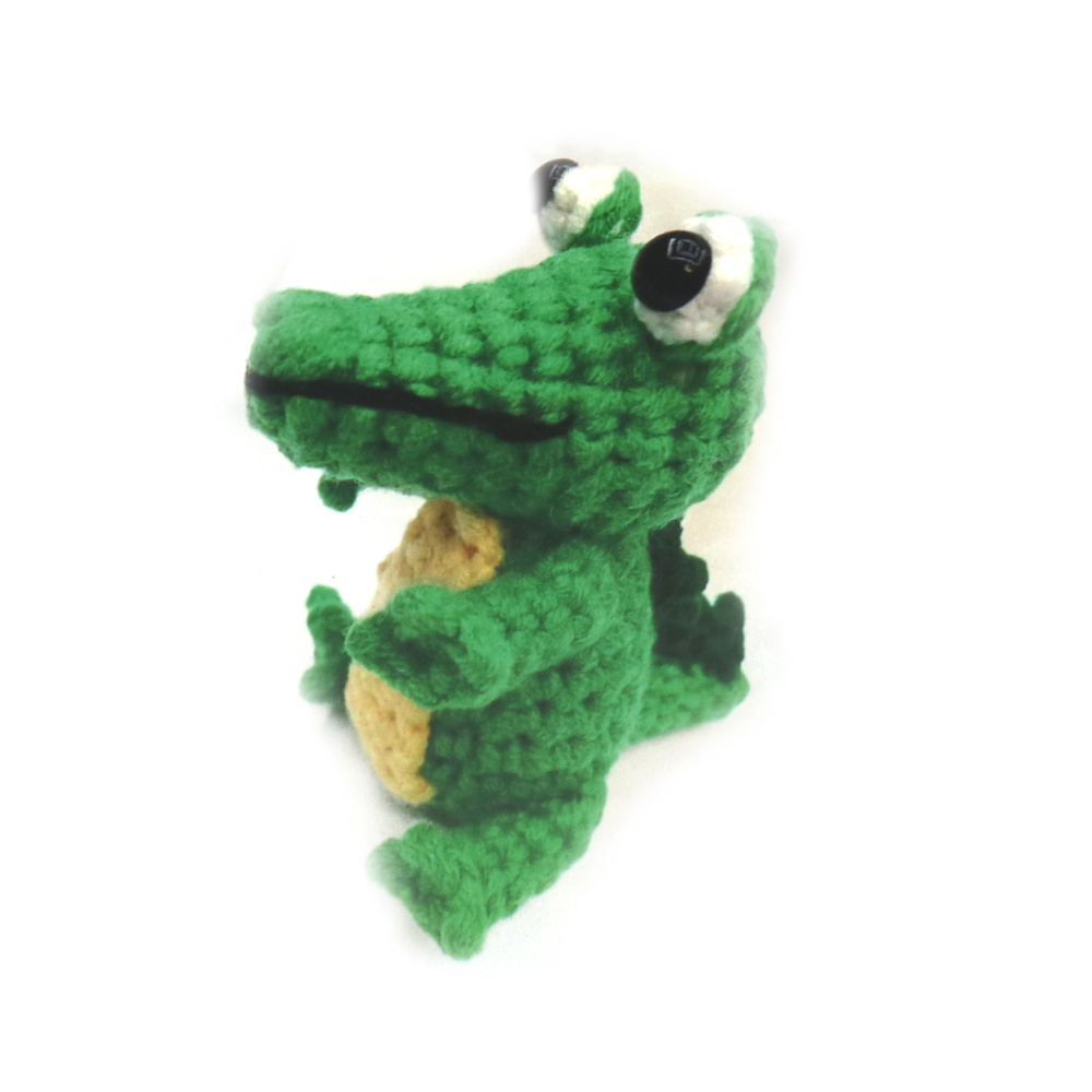 Kit de croșetat Creative AMIGURUMI 60x45x50 mm - crocodil GZ2053
