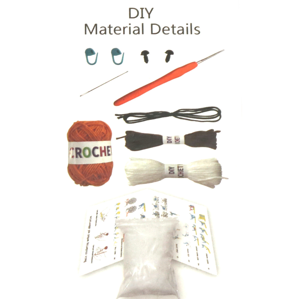 Kit de croșetat Creative AMIGURUMI 60x45x50 mm - vulpe GZ2065