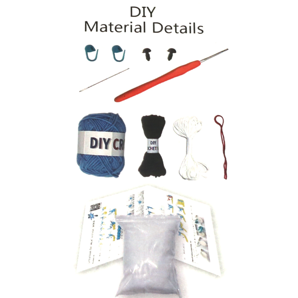 Kit de croșetat Creative AMIGURUMI 60x45x50 mm - gogoașă raton GZ2074