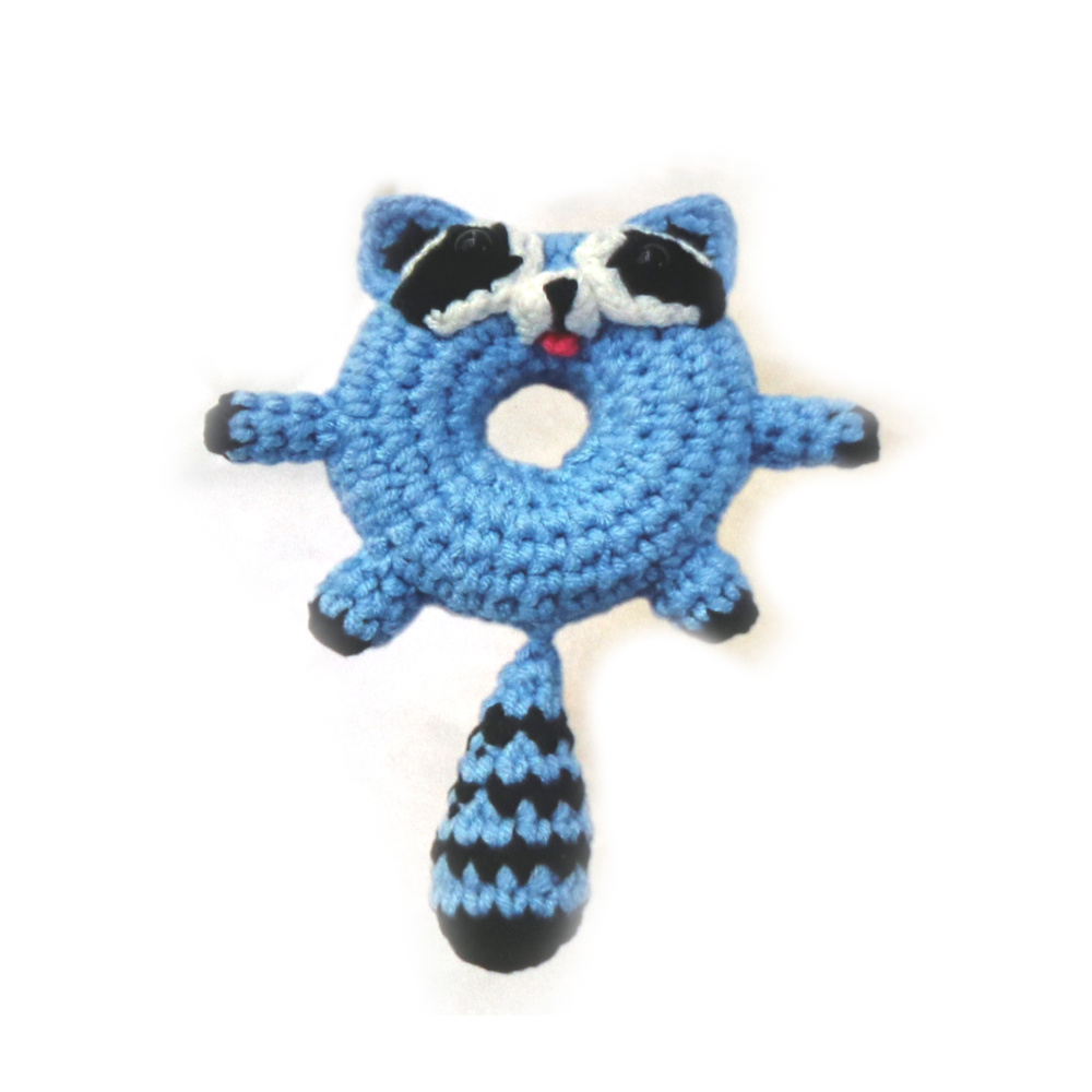 Kit de croșetat Creative AMIGURUMI 60x45x50 mm - gogoașă raton GZ2074
