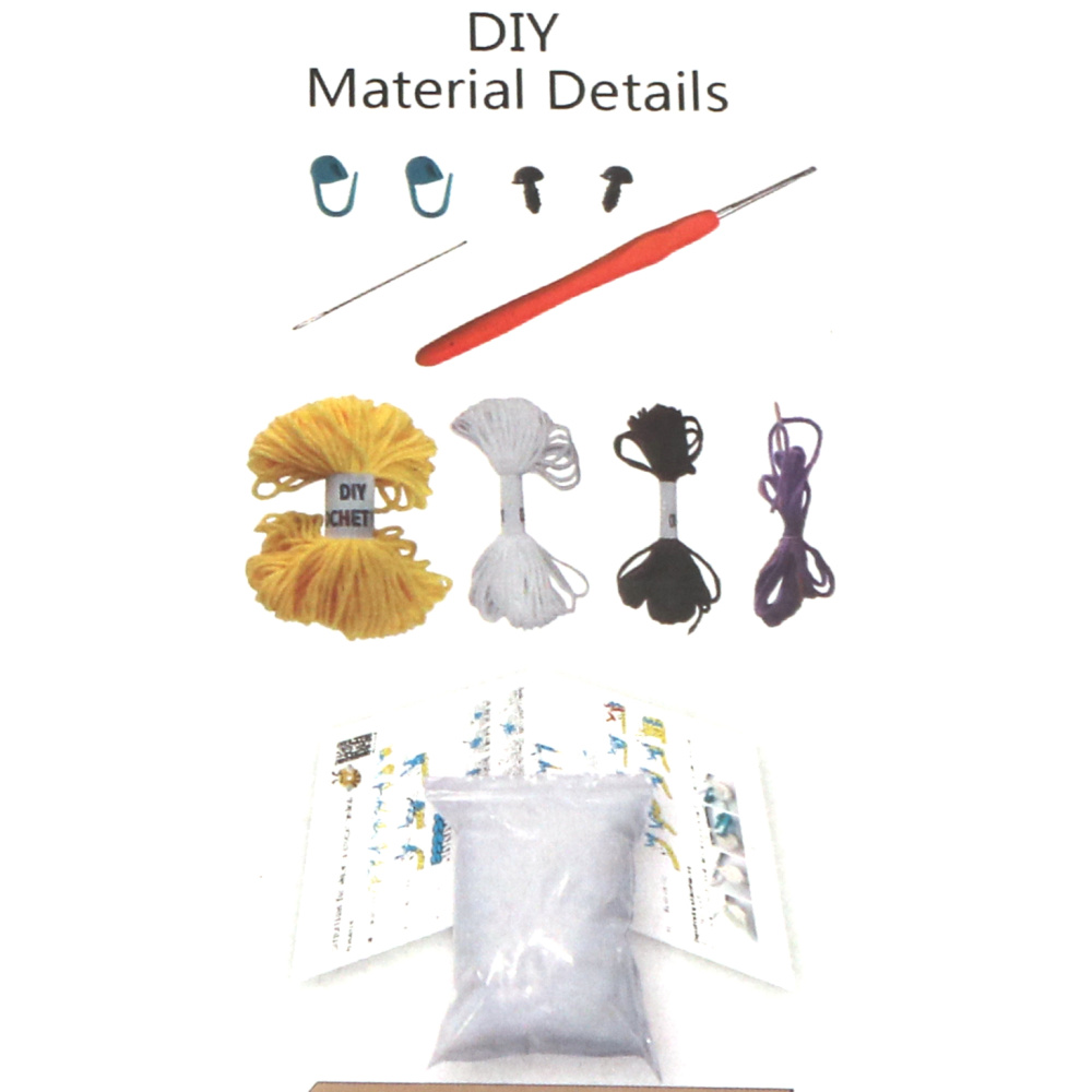 Kit de croșetat Creative AMIGURUMI 60x45x50 mm - gogoașă albină GZ2080