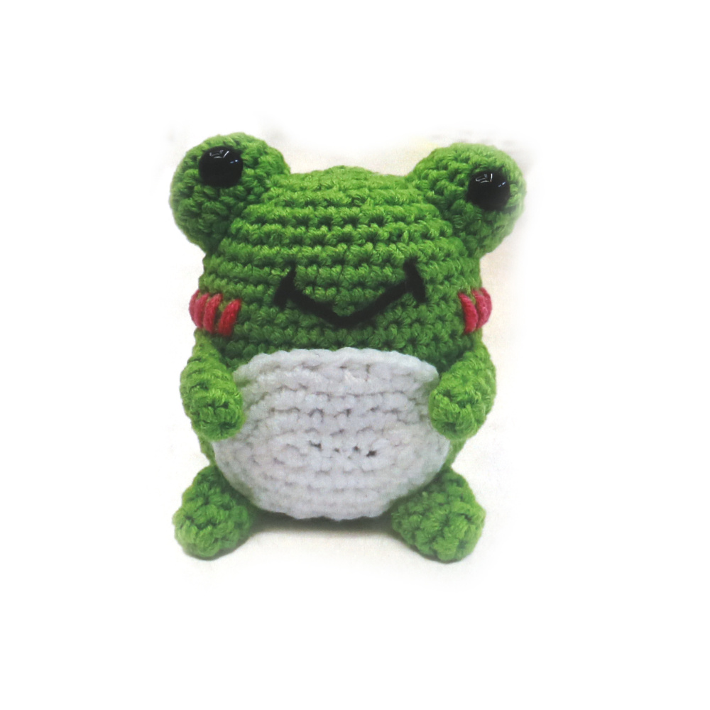 Kit de croșetat Creative AMIGURUMI 60x45x50 mm - broască GZ2076