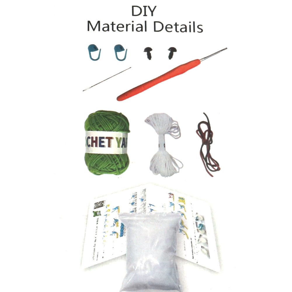 Kit de croșetat Creative AMIGURUMI 60x45x50 mm - broască GZ2076