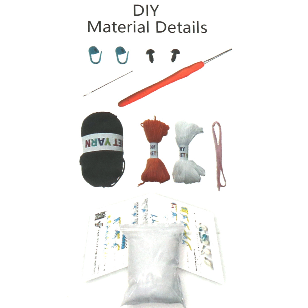 Kit de croșetat Creative AMIGURUMI 60x45x50 mm - pinguin GZ2089